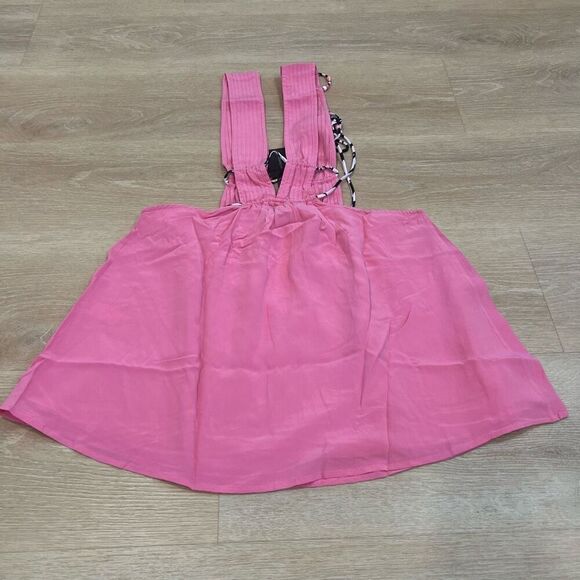 Vanessa Mooney, The Alya Dress in Pink, Tie Closures Women’s XL - Picture 13 of 13